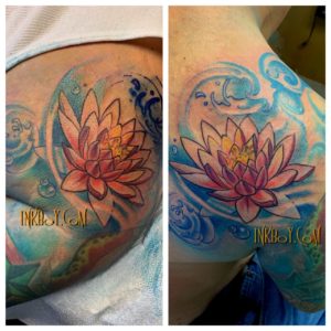 Water lily by Satyr Moon Tattoo